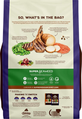 Supreme Source Super Premium Grain Free Lamb Meal And Potato Dog Food Bag - 11 Lb - Image 6