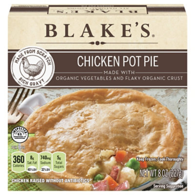 Blakes Pie Organic Chicken Pot With Organic Vegetables And Flaky Organic Crust Box - 8 Oz