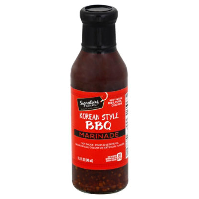 Signature SELECT Marinade Korean Style Bbq Bottle - 11.8 Fl. Oz.