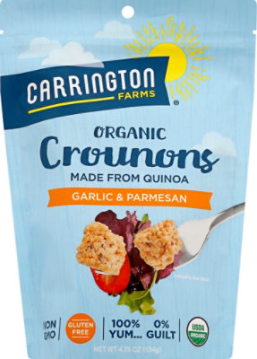 Carrington Farms Organic Crounons Garlic & Parmesan - 4.75 Oz - Image 2