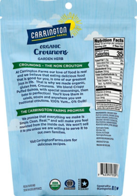 Carrington Farms Organic Crounons Garden Herb - 4.75 Oz - Image 6