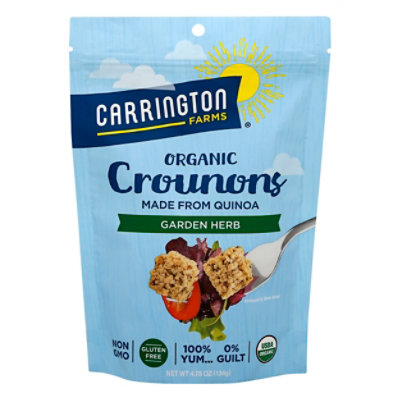 Carrington Farms Organic Crounons Garden Herb - 4.75 Oz