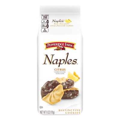 Pepperidge Farm Naples Cookies Distinctive Citrus Flavor Bag - 6 Oz