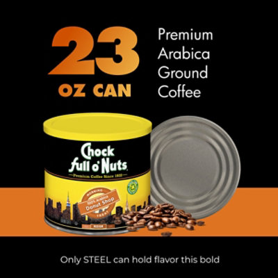 Chock full o Nuts Coffee Ground Medium Roast Morning Treat Donut Shop Tub - 23 Oz - Image 5