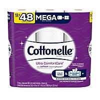 Cottonelle Ultra ComfortCare Soft Toilet Paper Mega Roll - 12 Roll - Image 3
