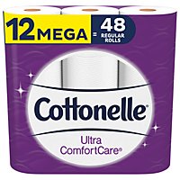 Cottonelle Ultra ComfortCare Soft Toilet Paper Mega Roll - 12 Roll - Image 2