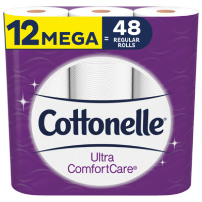 Cottonelle Ultra ComfortCare Soft Toilet Paper Mega Roll - 12 Roll - Image 2