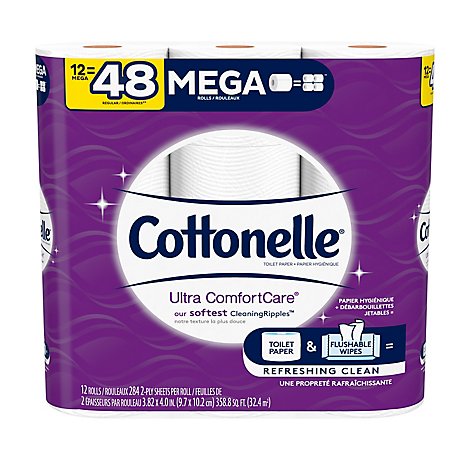Cottonelle Ultra ComfortCare Soft Toilet Paper Mega Roll - 12 Roll