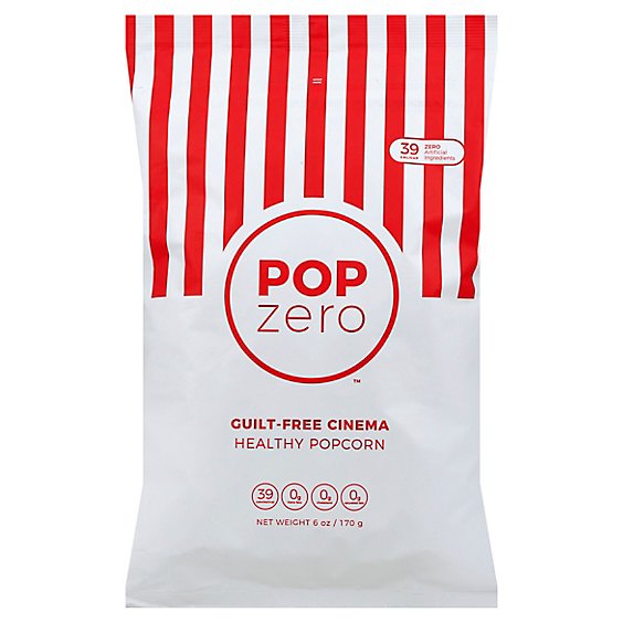 Pop Zero Popcorn Healthy Guilt Free Cinema - 6 Oz