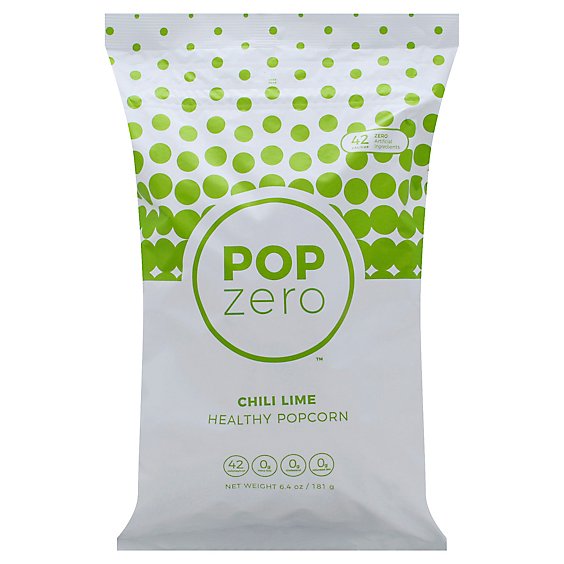 Pop Zero Popcorn Healthy Chili Lime - 6.4 Oz