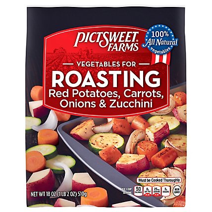 Pictsweet Farms Vegetables For Roasting Red Potatoes Carrots Onions & Zucchini - 18 Oz - Image 3