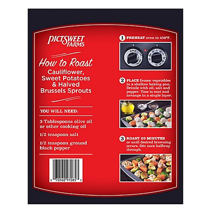 Pictsweet Farms Vegetables For Roasting Cauliflower Sweet Potatoes & Brussels Sprouts - 18 Oz - Image 6
