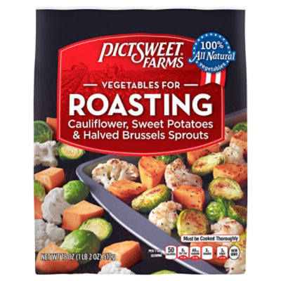 Pictsweet Farms Vegetables For Roasting Cauliflower Sweet Potatoes & Brussels Sprouts - 18 Oz