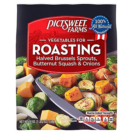 Pictsweet Farms Vegetables For Roasting Brussel Sprouts Butternut Squash & Onions - 18 Oz - Image 2