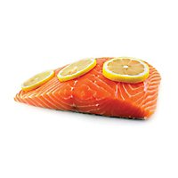Seafood Counter Fish Salmon Sockeye Portion Skin On Frozen 5 Ounces Service Case - Image 1