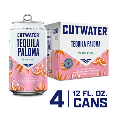 Cutwater Spirits Paloma Grapefruit Tequila In Cans - 4-12 Fl. Oz. - Image 1