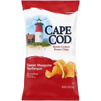Cape Cod Sweet Mesquite Barbeque Kettle Cooked Potato Chips - 7.5 Oz