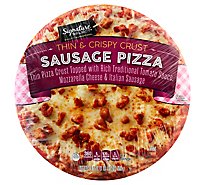 Signature SELECT Pizza Thin & Crispy Crust Sausage Frozen - 19.5 Oz