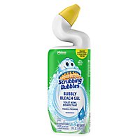 Scrubbing Bubbles Bubbly Bleach Gel Rainshower Toilet Bowl Cleaner Squeeze Bottle - 24 Oz - Image 1