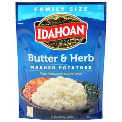 Idahoan Butter & Herb Mashed Potatoes Family Size Pouch - 8 Oz - Image 4