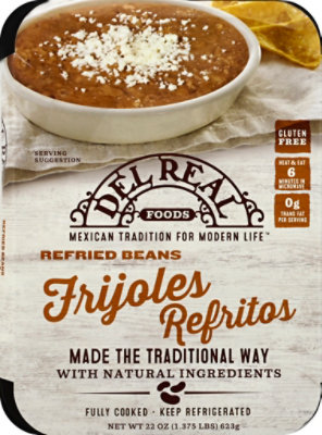 Del Real Refried Beans - 22 Oz - Image 2