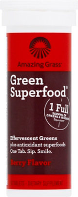 Amazing Grass Green Superfood Dietary Supplement Tablets Berry Flavor Tube - 10 Count - Image 2