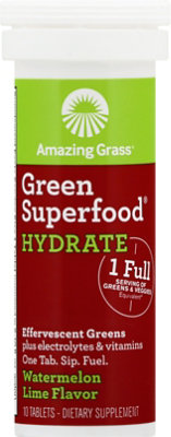 Amazing Grass Green Superfood Dietary Supplement Tablets Watermelon Lime Tube - 1o Count - Image 2