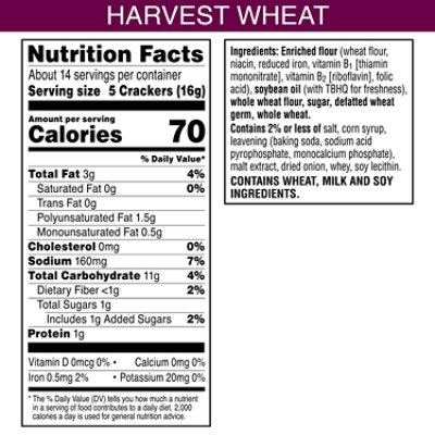 Toasteds Crackers Harvest Wheat Party Snacks - 8 Oz - Image 6