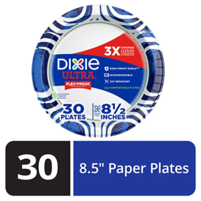 Dixie Ultra Paper Plates Printed 8 1/2 Inch - 30 Count - Image 1