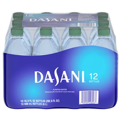 Dasani, 1 L. Bottles, 12 Pack