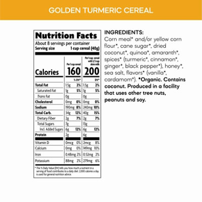 Nature's Path Organic Golden Turmeric Breakfast Cereal - 10.6 Oz - Image 3