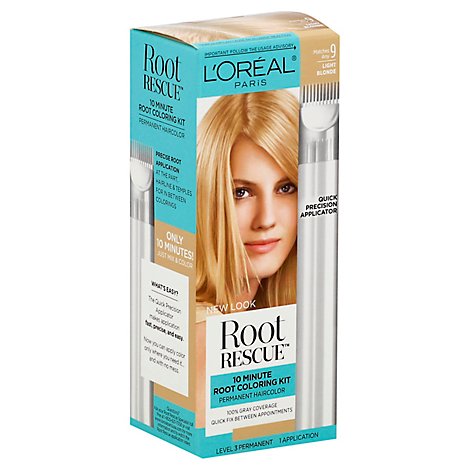 LOreal Root Rescue Root Coloring Kit Light Blonde 9 - Each