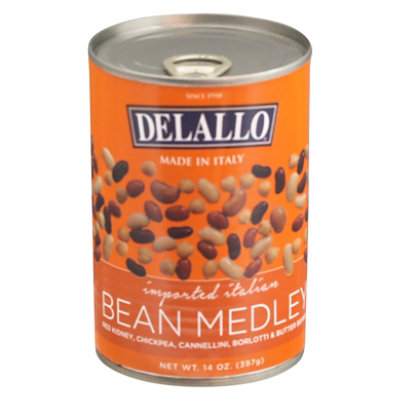 DeLallo Bean Medley Italian Can - 14 Oz - Image 3