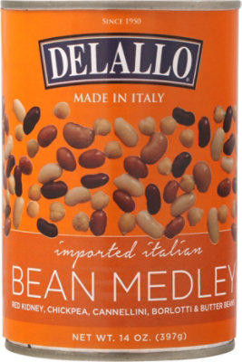 DeLallo Bean Medley Italian Can - 14 Oz - Image 2