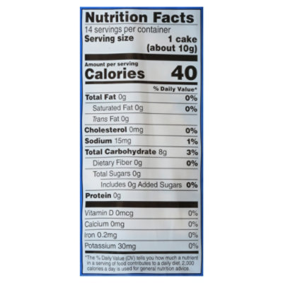 O Organics Rice Cake Slightly Salted Bag - 4.9 Oz - Image 3