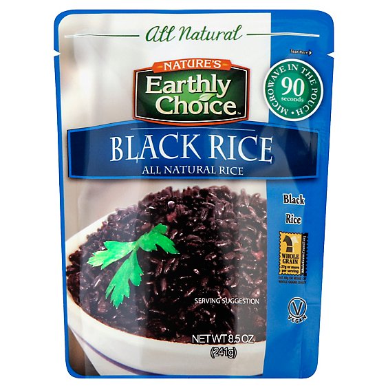 Natures Earthly Choice Rice Black Pouch - 8.5 Oz