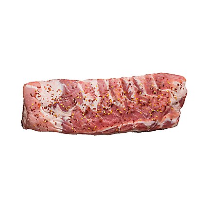 Meat Counter Pork Spareribs St Louis Style Seasoned Previously Frozen - 2 LB - Image 1