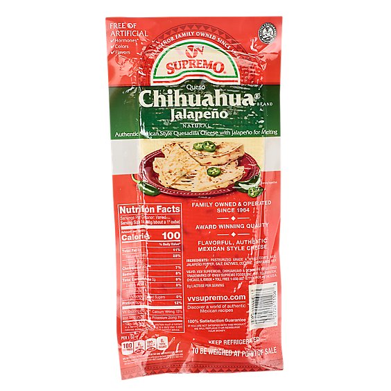 Chihuahua Cheese With Jalapeno - 0.50 Lb