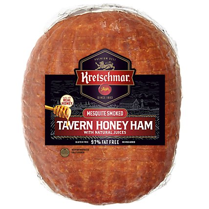 Kretschmar Mesquite Smoked Honey Tavern Ham - 0.50 Lb - Image 1