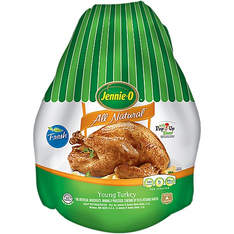Jennie-O Whole Turkey Broth Basted Frozen - Weight Between 20-24 Lb