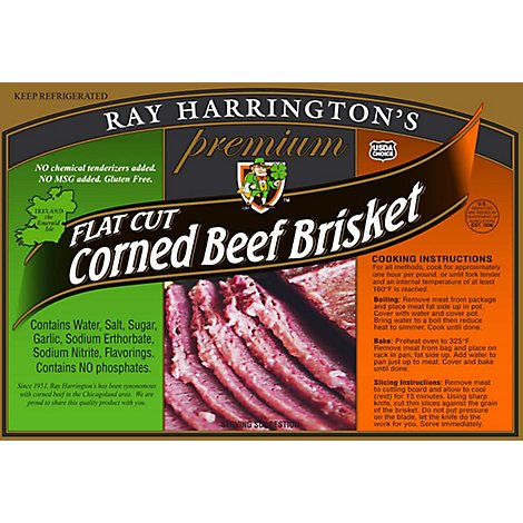 Harrington Corned Beef Flat Cut - 2.50 LB
