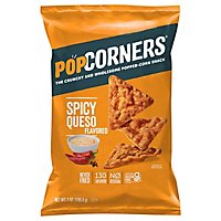 PopCorners Popped Corn Chips Crispy & Crunchy Spicy Queso Bag - 7 Oz - Image 2