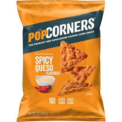 PopCorners Popped Corn Chips Crispy & Crunchy Spicy Queso Bag - 7 Oz - Image 1