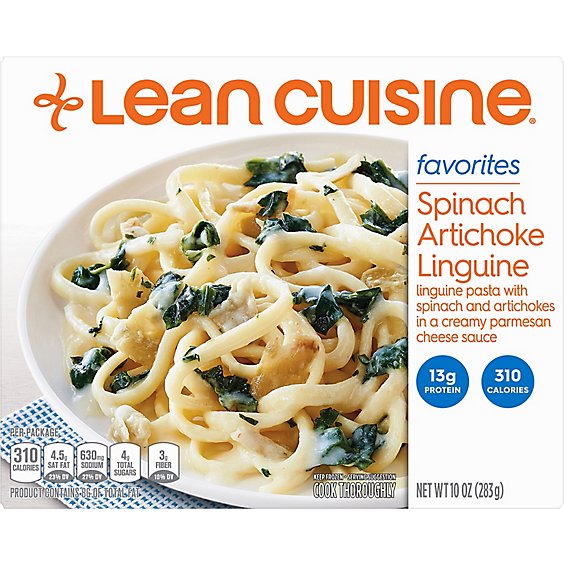Lean Cuisine Marketplace Entree Spinach Artichoke Pasta Box - 10 Oz