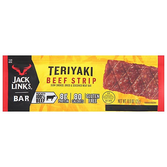 Jack Links Beef Steak Strips Teriyaki Pack - 0.9 Oz