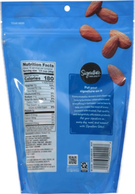 Signature SELECT Almonds Whole Unsalted Pouch - 16 Oz - Image 6