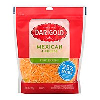 Darigold Cheese Fine Shreds 4 Cheese Mexican - 10 Oz - Image 1