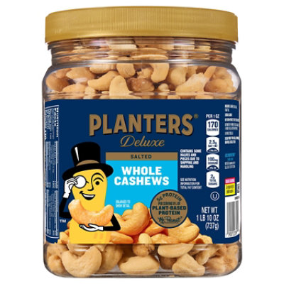 Deluxe Nut Mix PLANTERS Deluxe Mixed Nuts - Lightly Salted Cashew ...