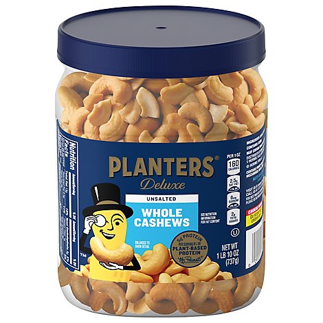 Planters Snack Nuts Unsalted Cashews - 26 Oz