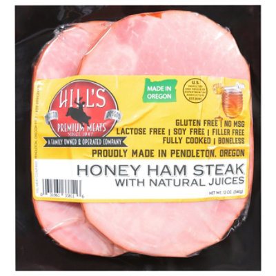 Hills Boneless Honey Ham Steak - 12 Oz